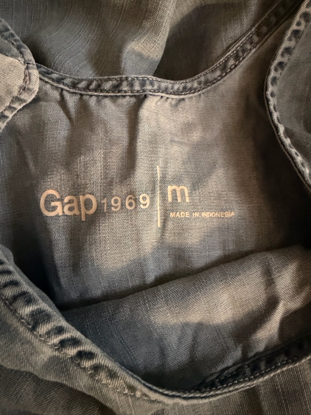 GAP Drawstring Dress - Blue - Picture 3 of 3